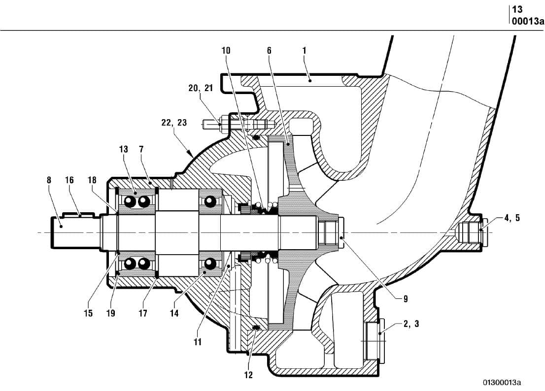 MTU 12V 183 TE94 0012040100 Technical Engineering Exploded View