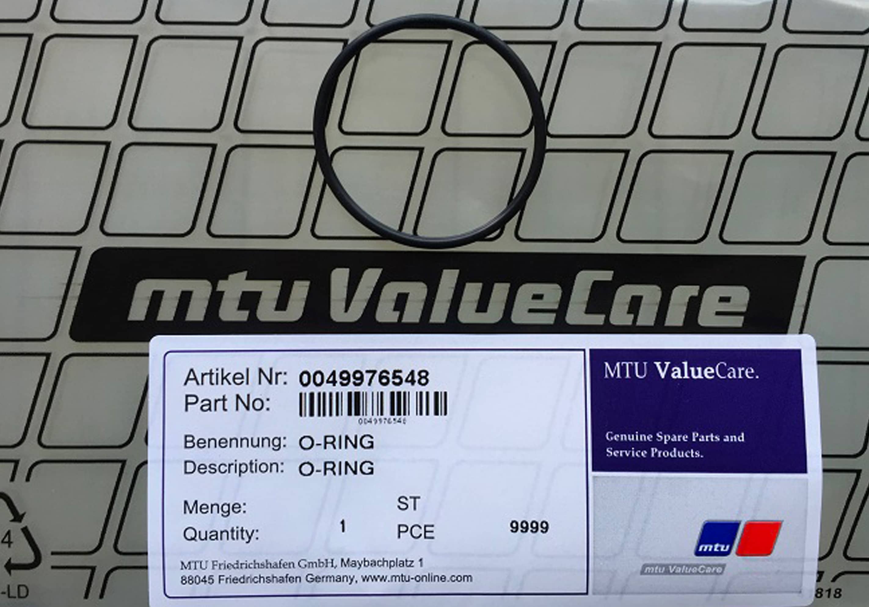MTU 0049976548 GENERATOR ASSEMBLY COMPONENTS