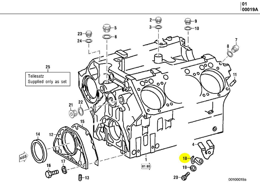 MTU 4421800543 Crankcase Assembly Components