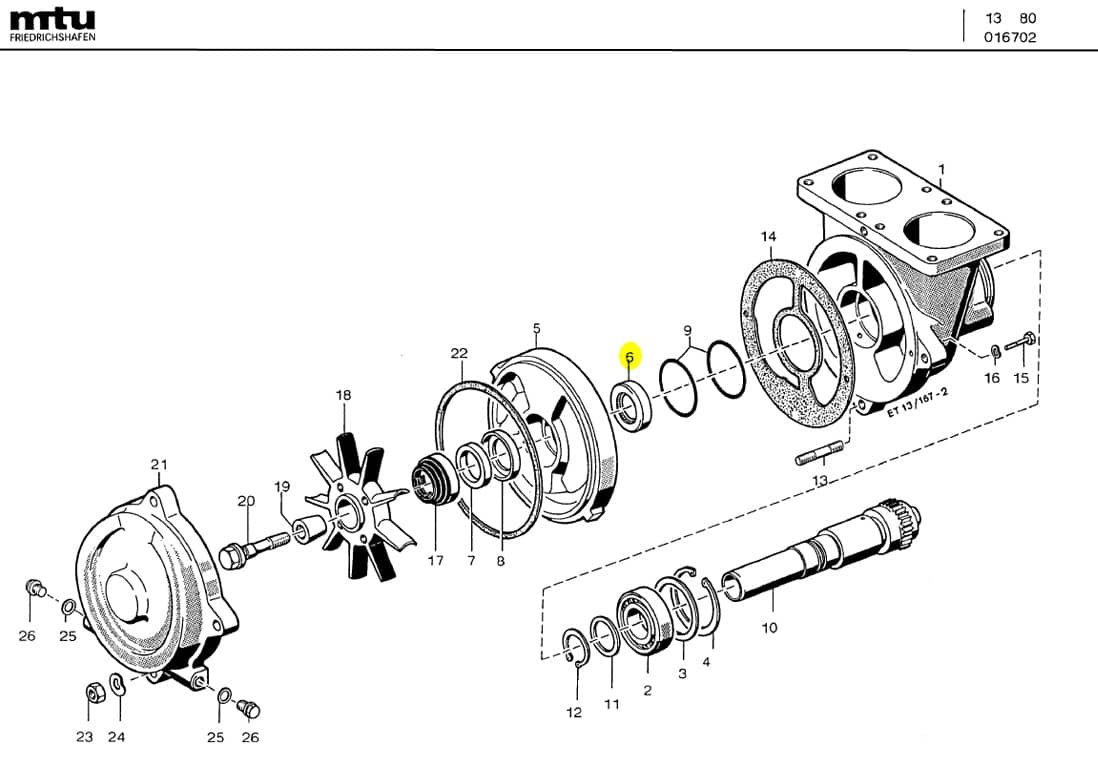MTU 0049979947 Technical Engineering Exploded View