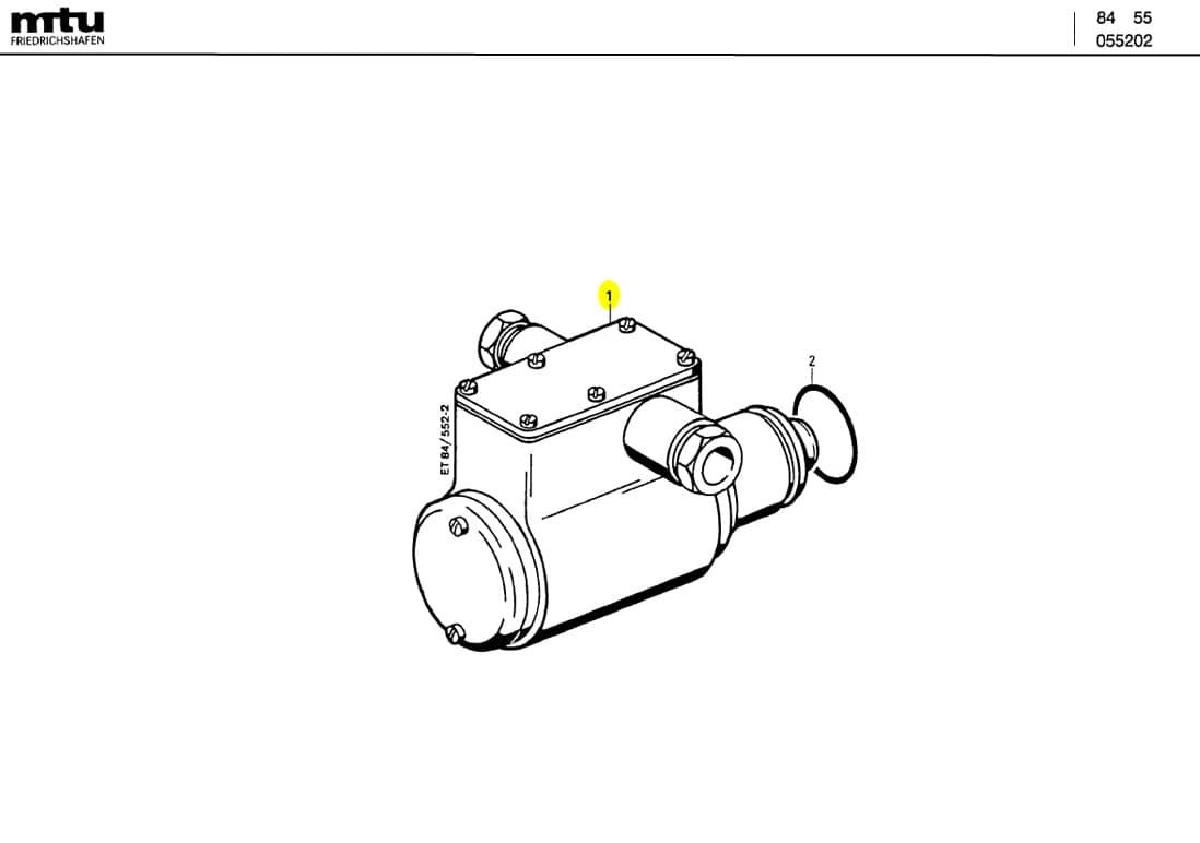 MTU 0001536720 Technical Engineering Exploded View