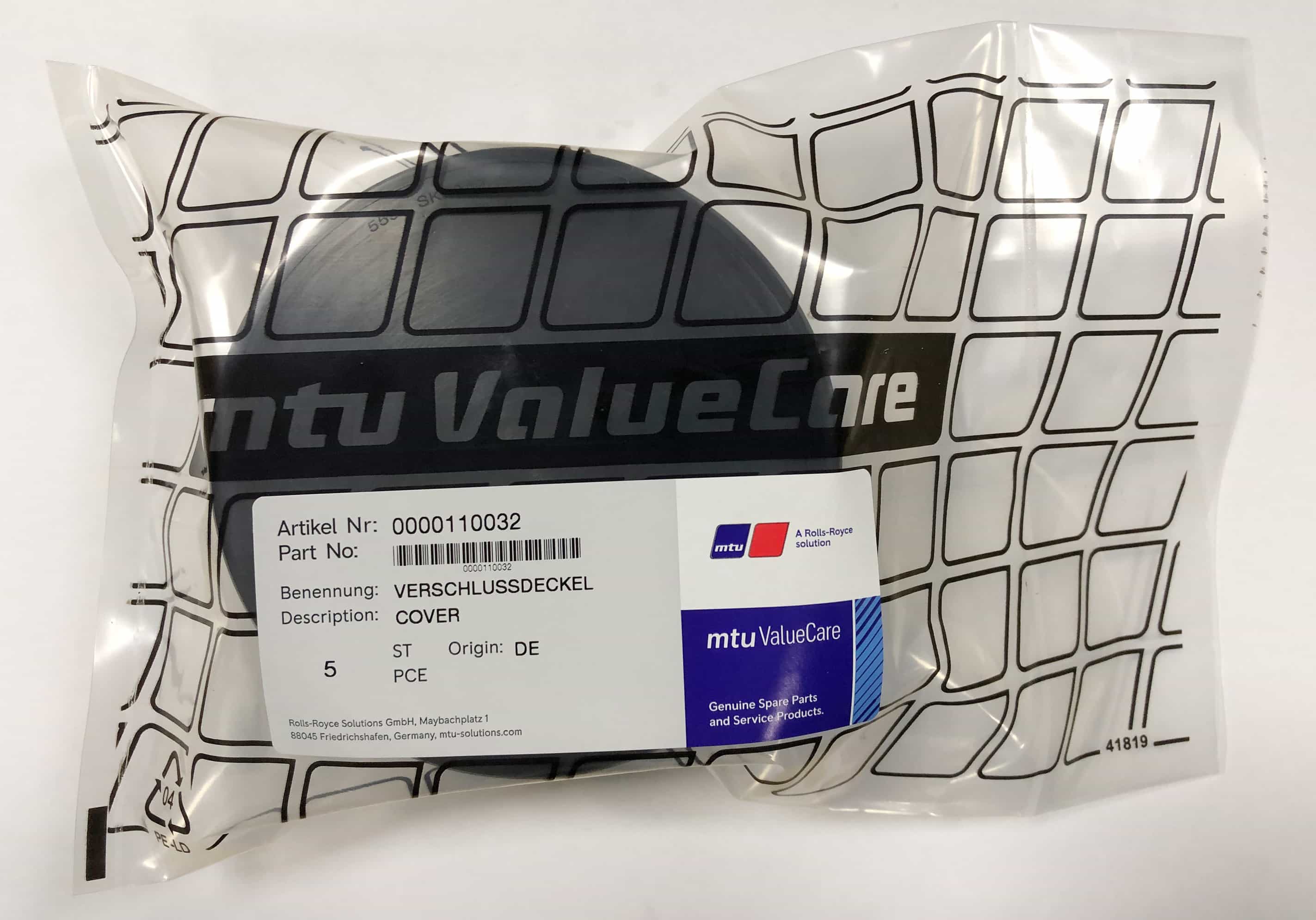 MTU 0000110032,5500180002,735074100000 CRANKCASE COVER