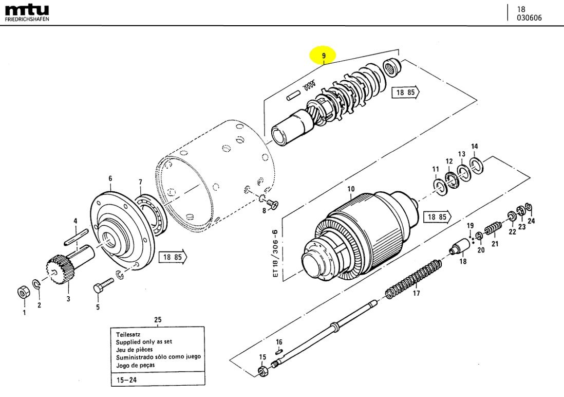 MTU 0001510433 Technical Engineering Exploded View