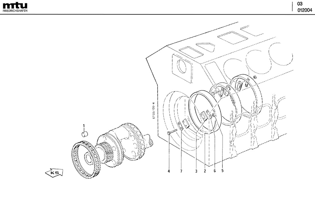 MTU 5619810086 Technical Engineering Exploded View