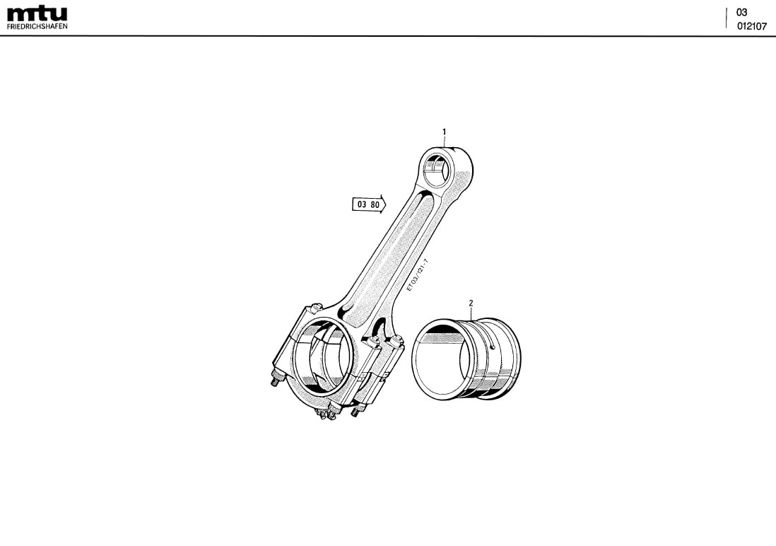 MTU 135B09742/5 Technical Engineering Exploded View