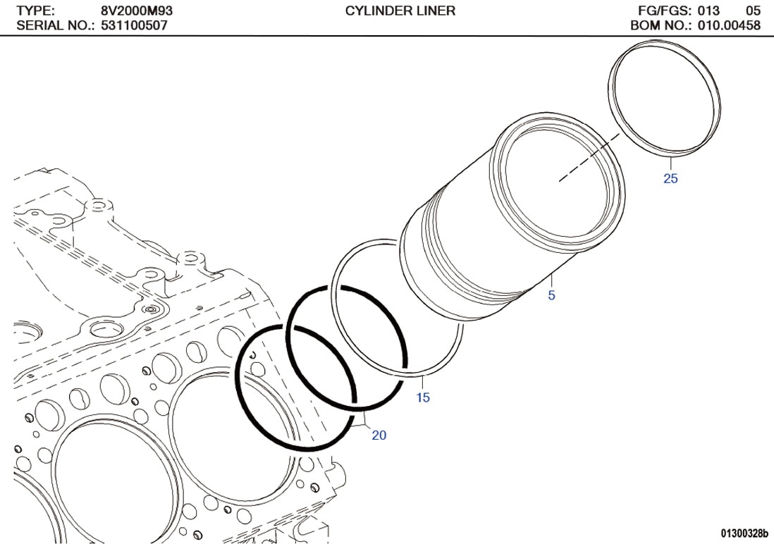 MTU 8800110159  Technical Engineering Exploded View