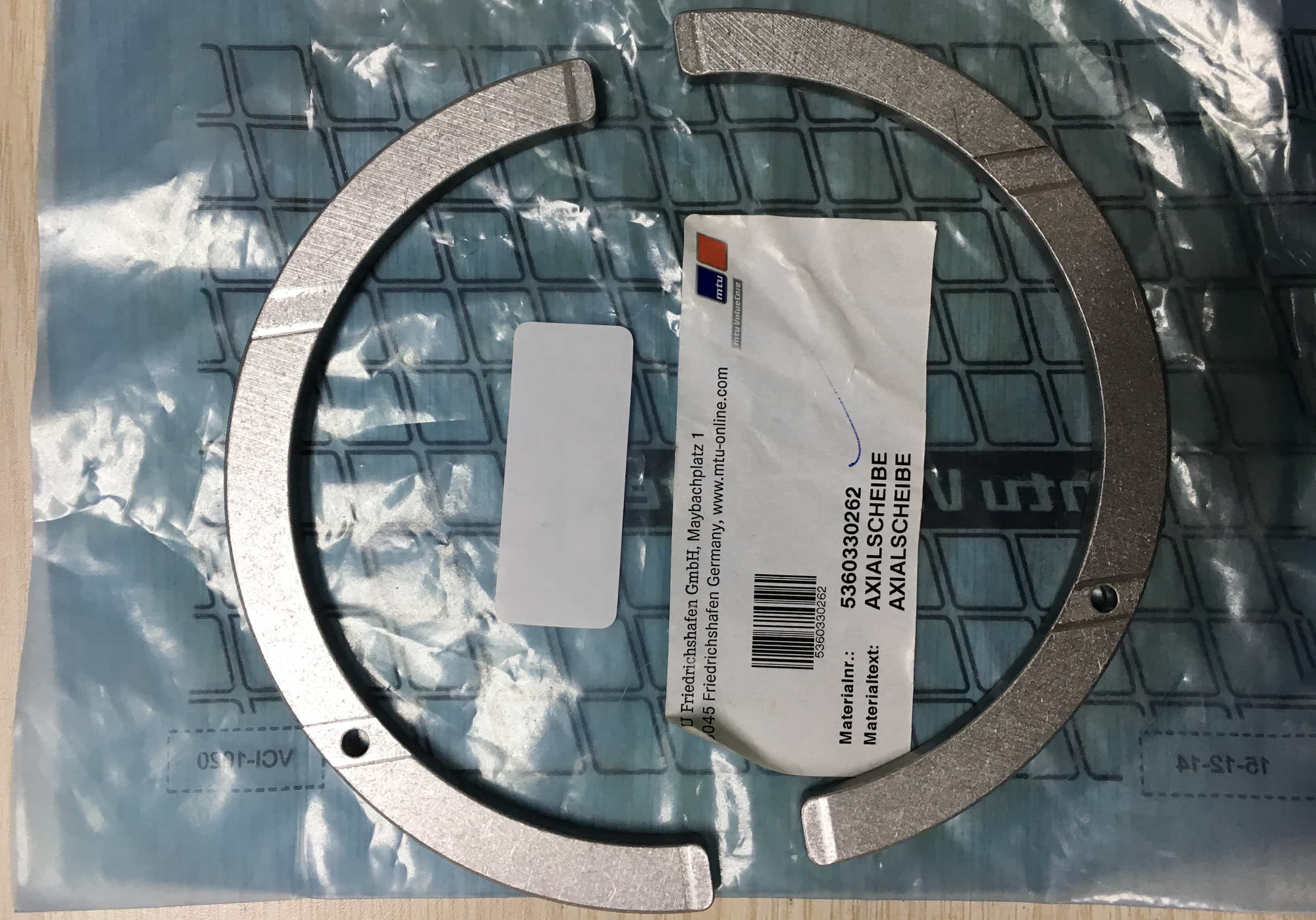 MTU 5360330262 CRANKSHAFT THRUST WASHER