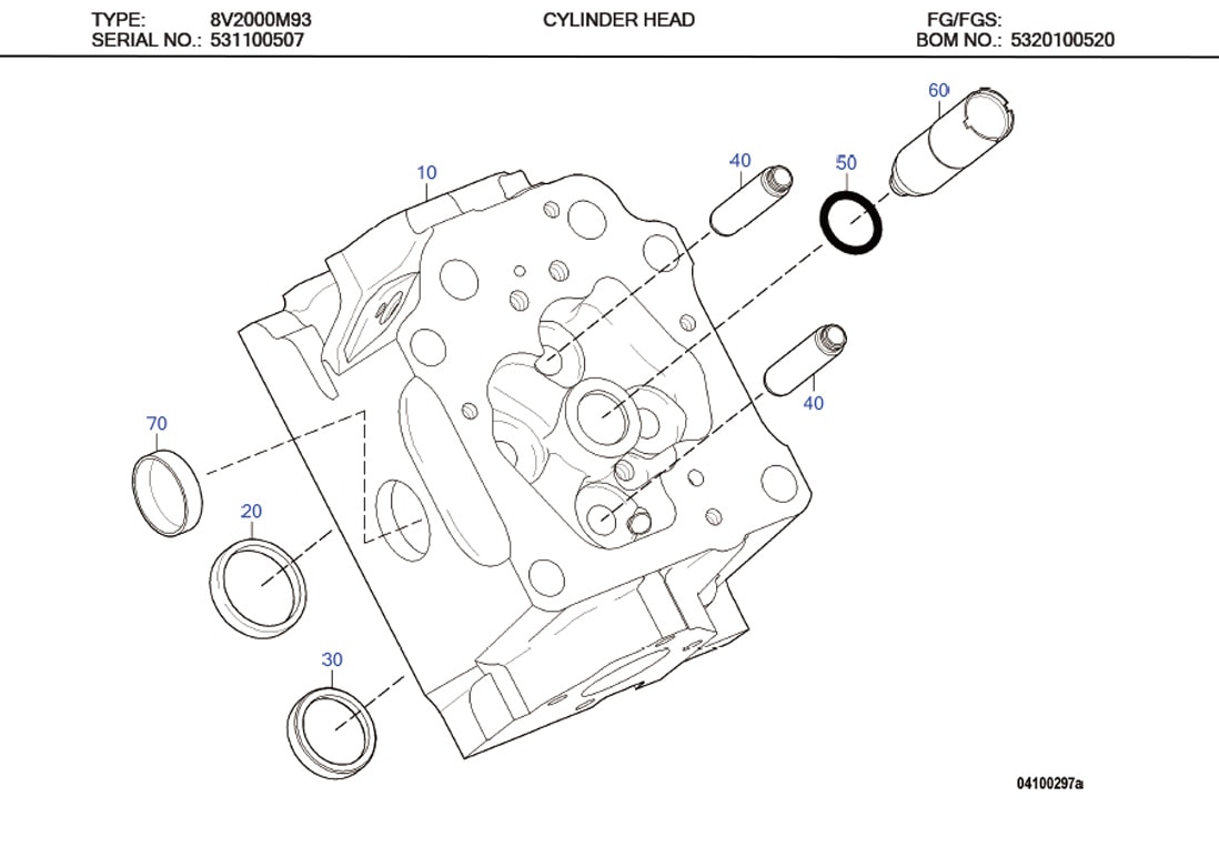 MTU X00005852 CYLINDER HEAD PROTECTIVE SLEEVE