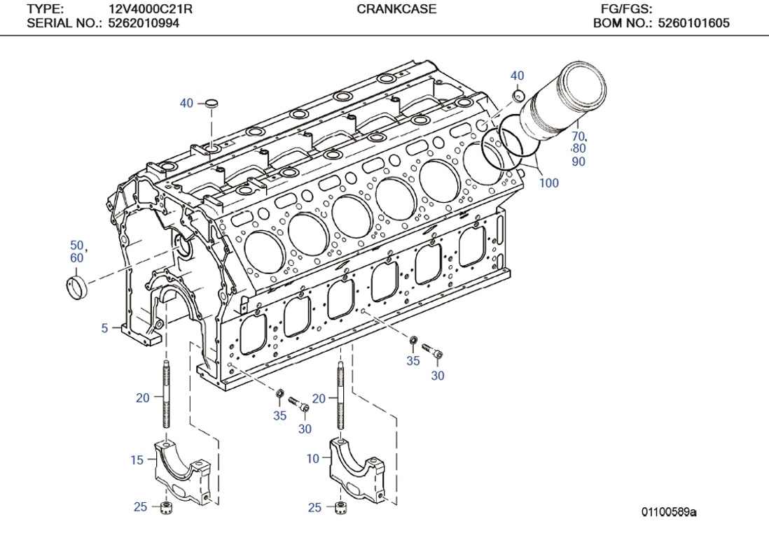 MTU 5240114210 Technical Engineering Exploded View