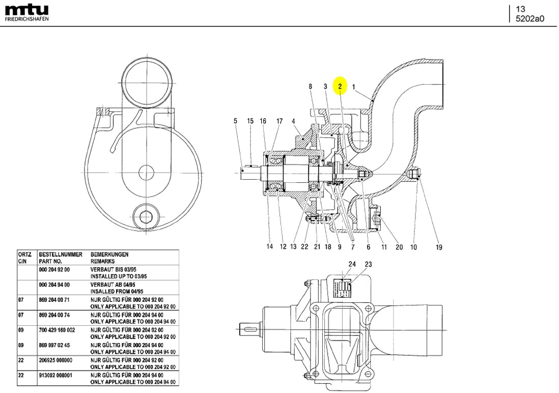 MTU 8692040067 Part details