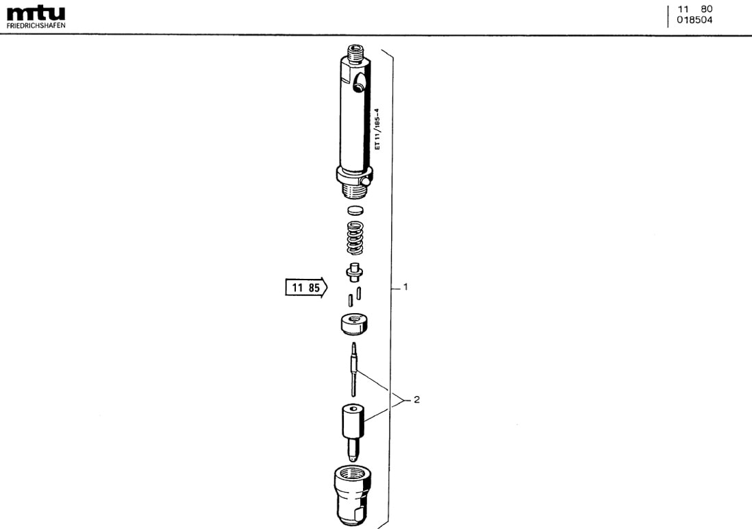 MTU 5550100051 Technical Engineering Exploded View