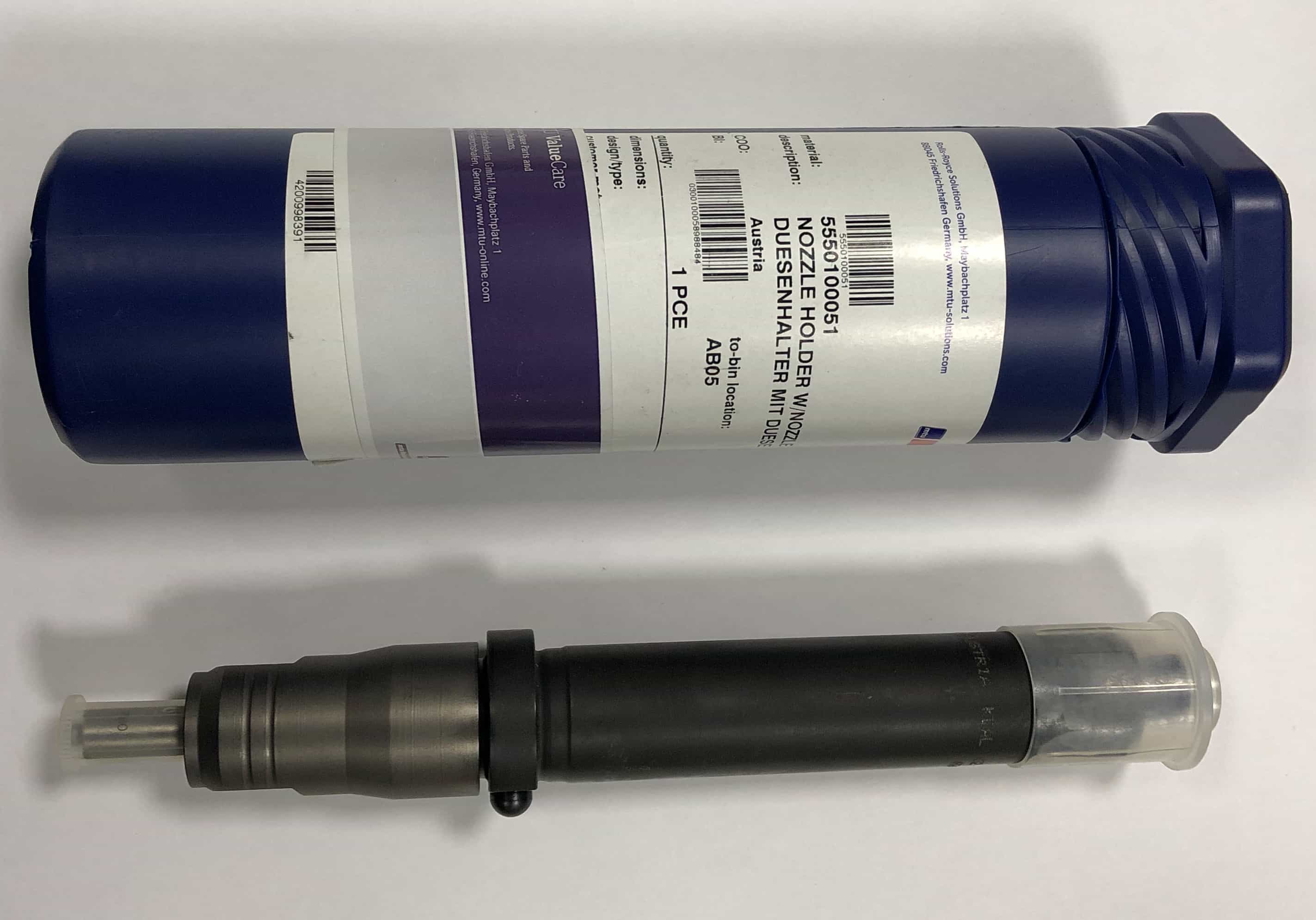 MTU 12V396TC13 5550100051 NOZZLE HOLDER W/NOZZLE