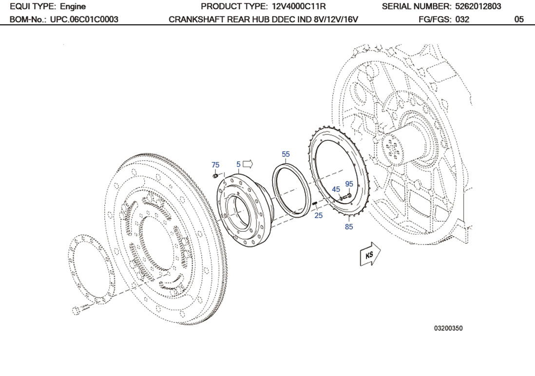 MTU 0219976647 Technical Engineering Exploded View