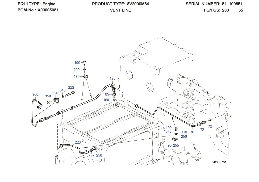 MTU 916016006202 Technical Engineering Exploded View