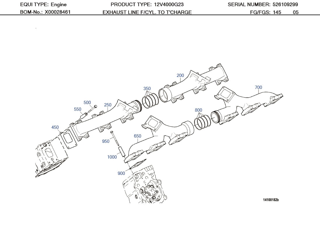 MTU 0001424957 Technical Engineering Exploded View