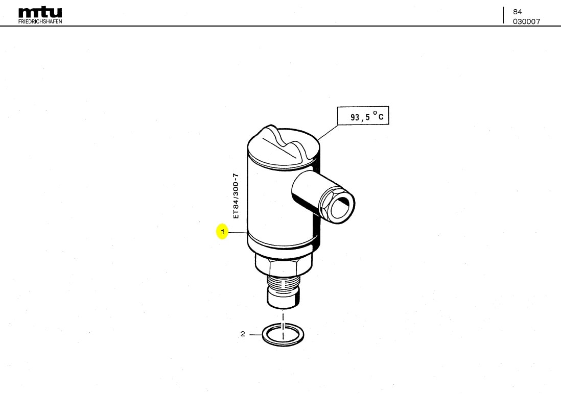 MTU 0045426917 Technical Engineering Exploded View