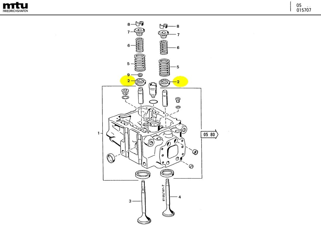 MTU 0000533635 Technical Engineering Exploded View