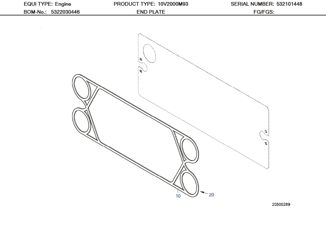 MTU 8699890005 Technical Engineering Exploded View