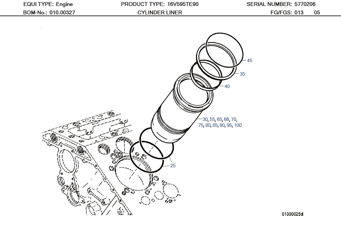 MTU 5760110159 Technical Engineering Exploded View