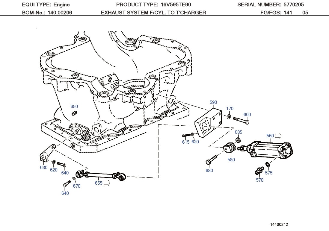 MTU 0000981518 Technical Engineering Exploded View