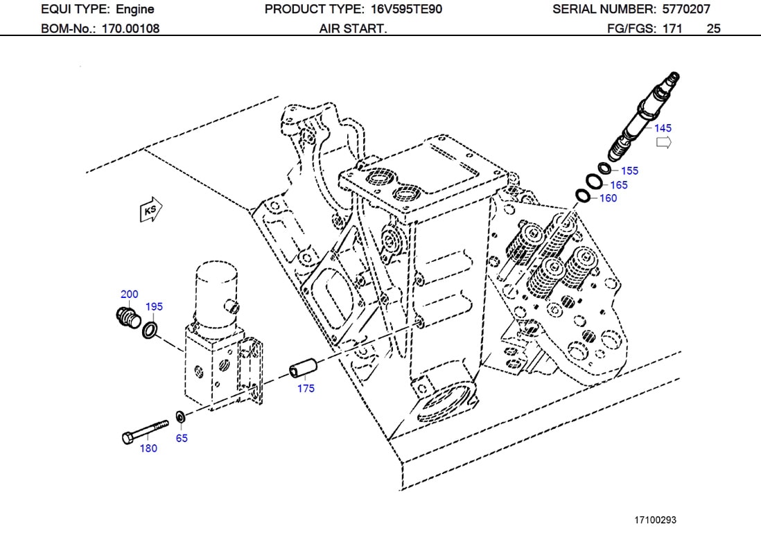 MTU 5761700214 Technical Engineering Exploded View