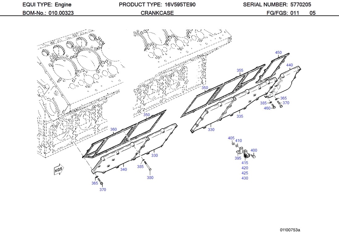 MTU 5730110480 Technical Engineering Exploded View