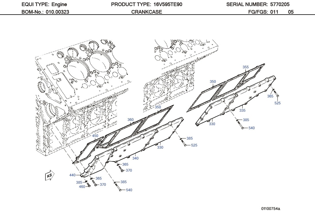 MTU 5730110280 Technical Engineering Exploded View