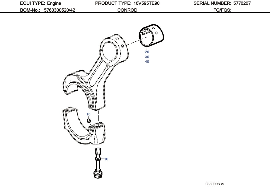 MTU 5700380150 Technical Engineering Exploded View