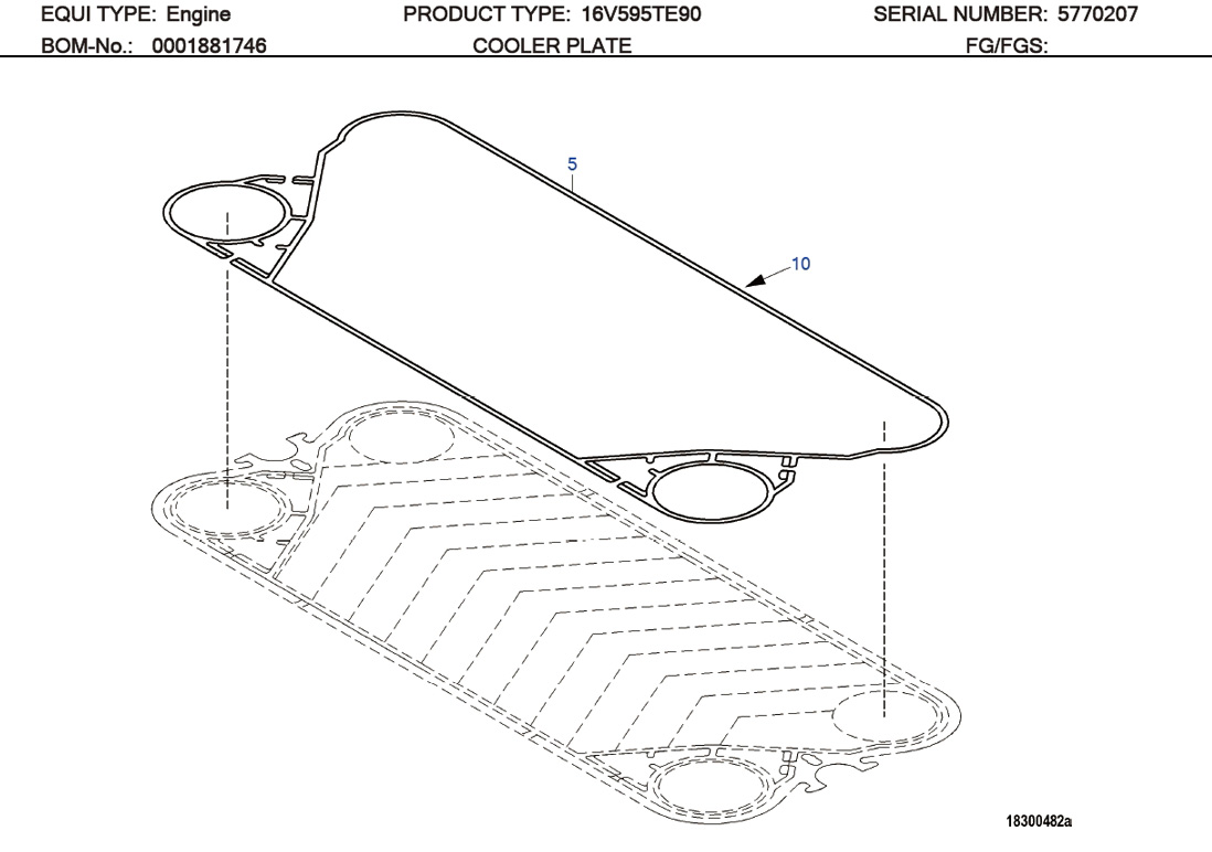 MTU 0001883180 Technical Engineering Exploded View