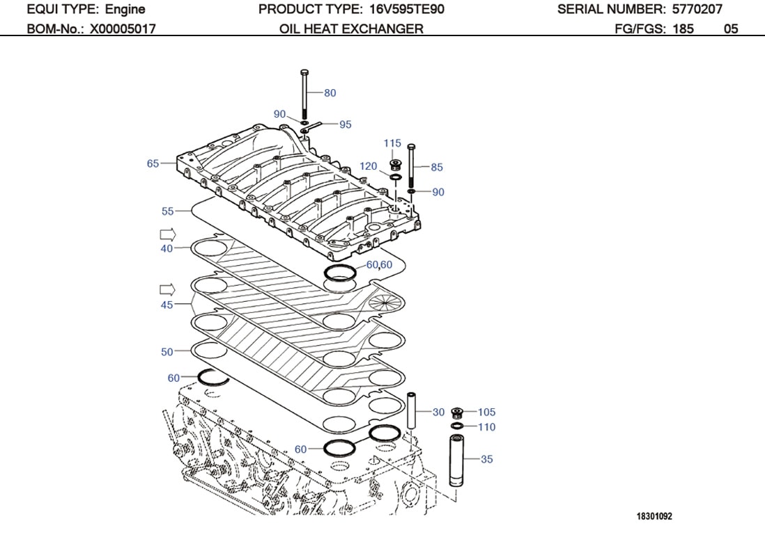MTU 0002030181 Technical Engineering Exploded View
