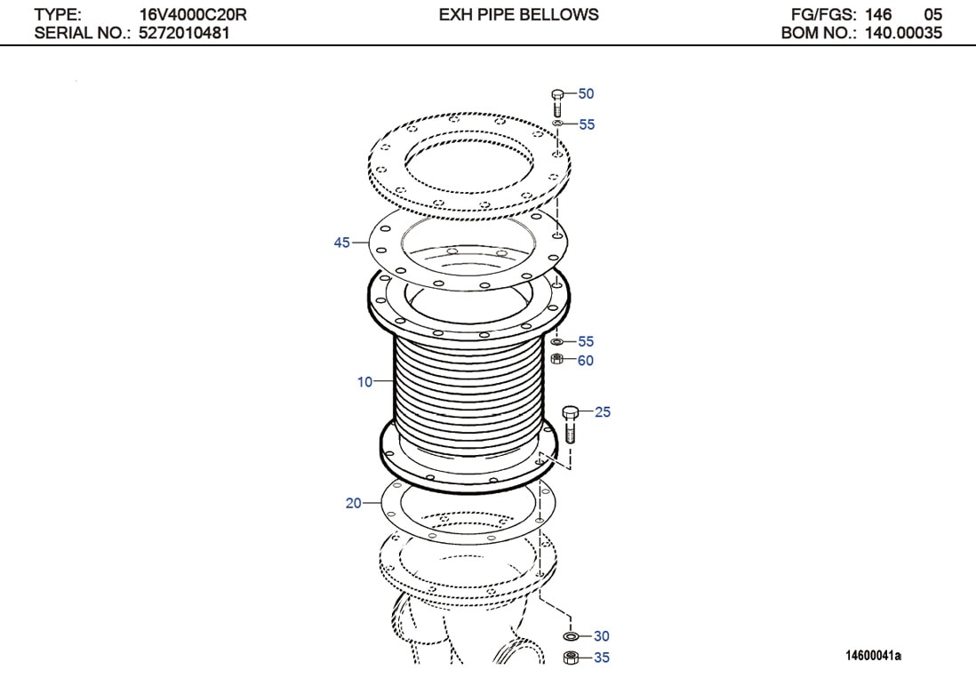 MTU 5241420780 Technical Engineering Exploded View