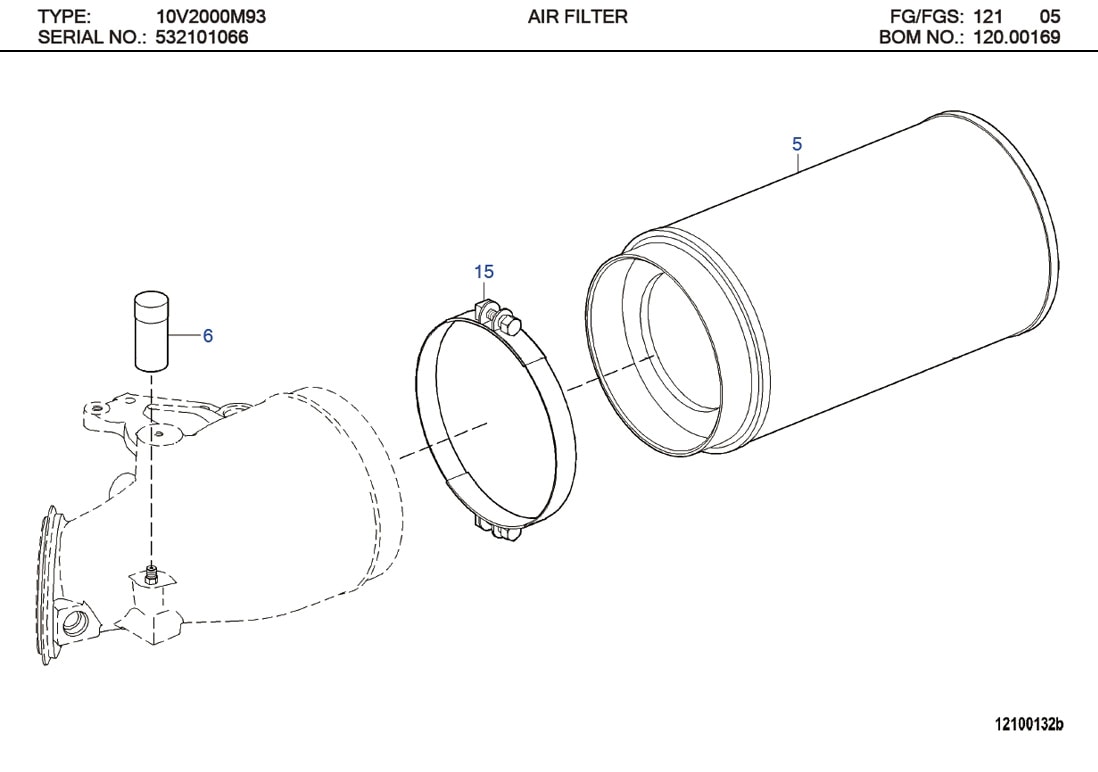 MTU 5320900001 Technical Engineering Exploded View