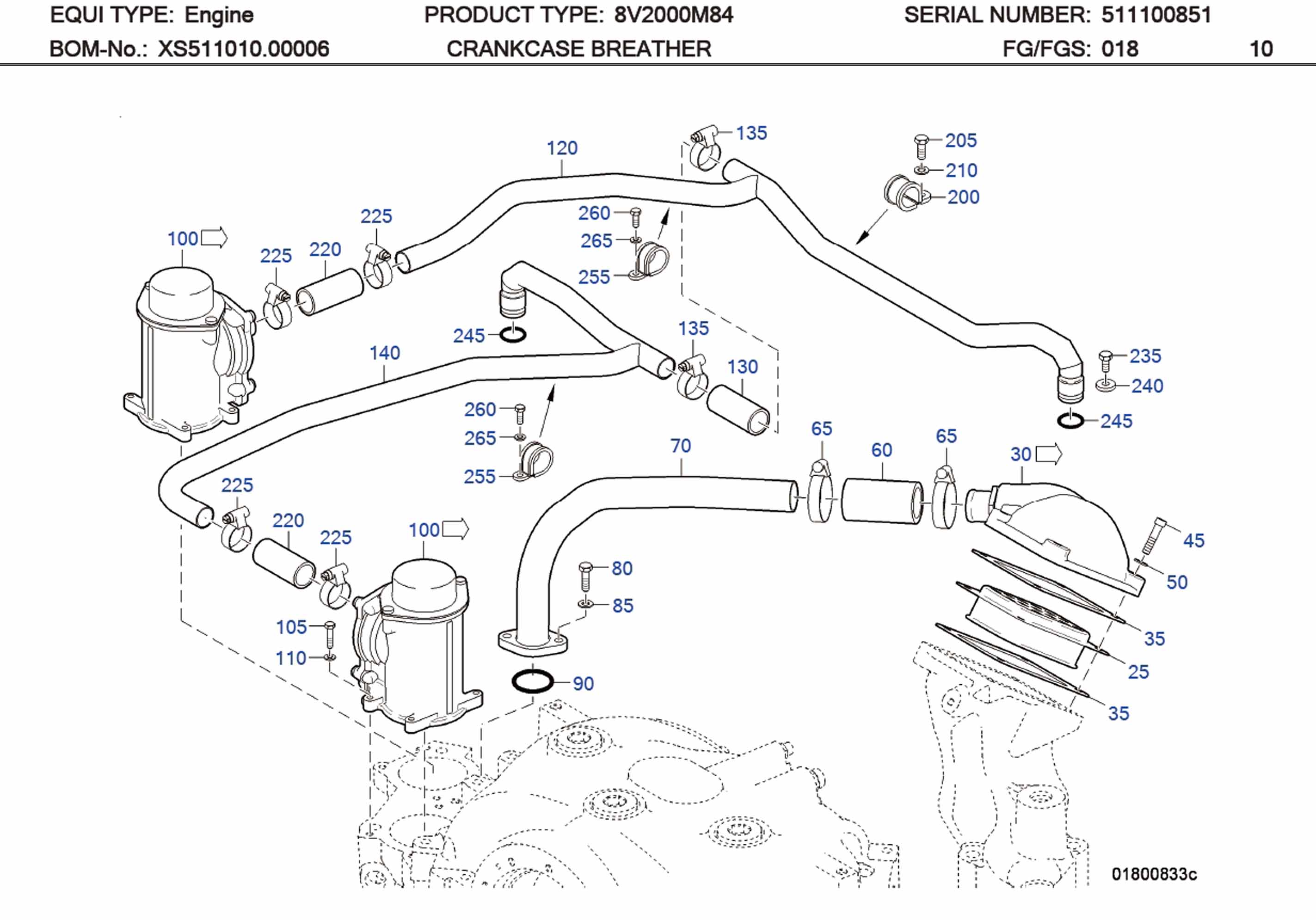 MTU 5320140022 Technical Engineering Exploded View