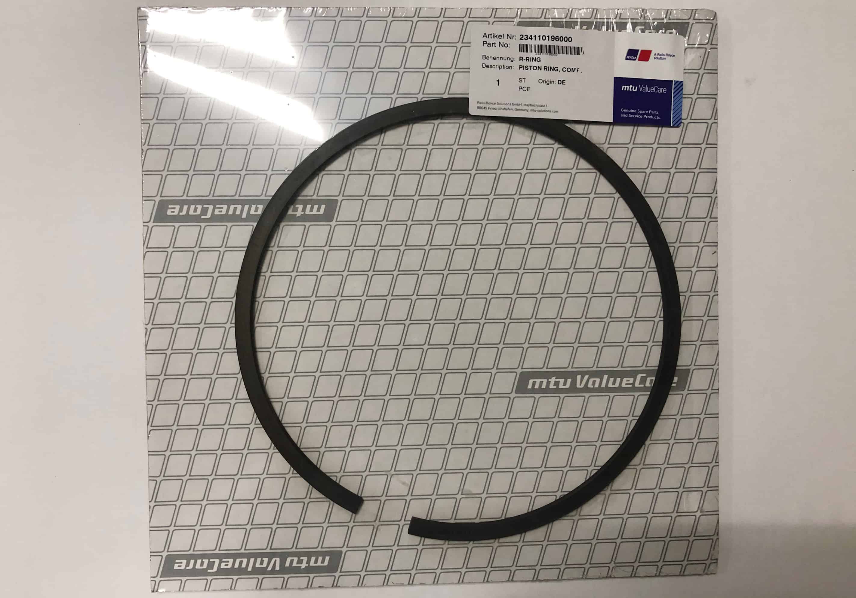 MTU 234110196000 EXHAUST SYSTEM F/SEQ TURBOCHARGING PISTON RING, COMP.