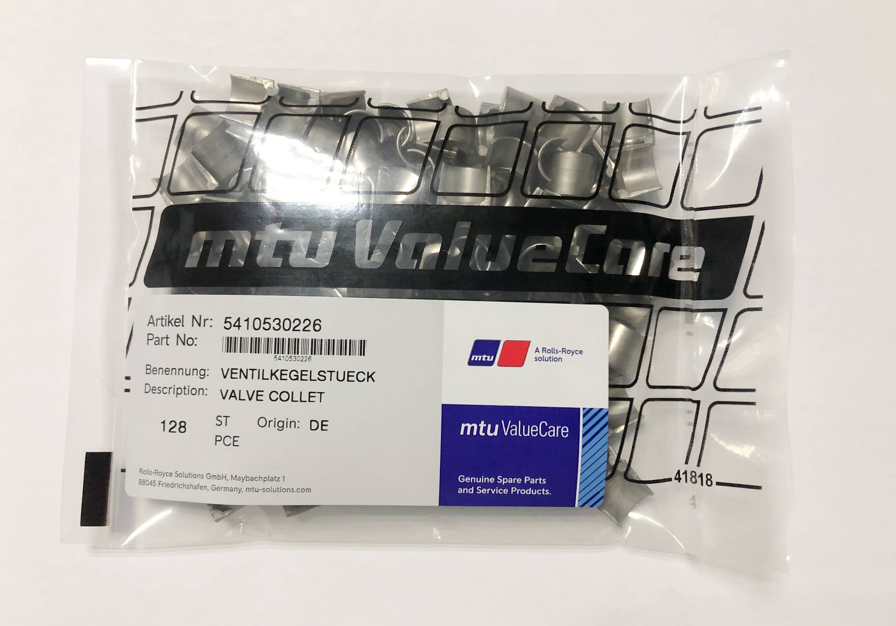 MTU 5410530226 CYLINDER HEAD VALVE COLLET