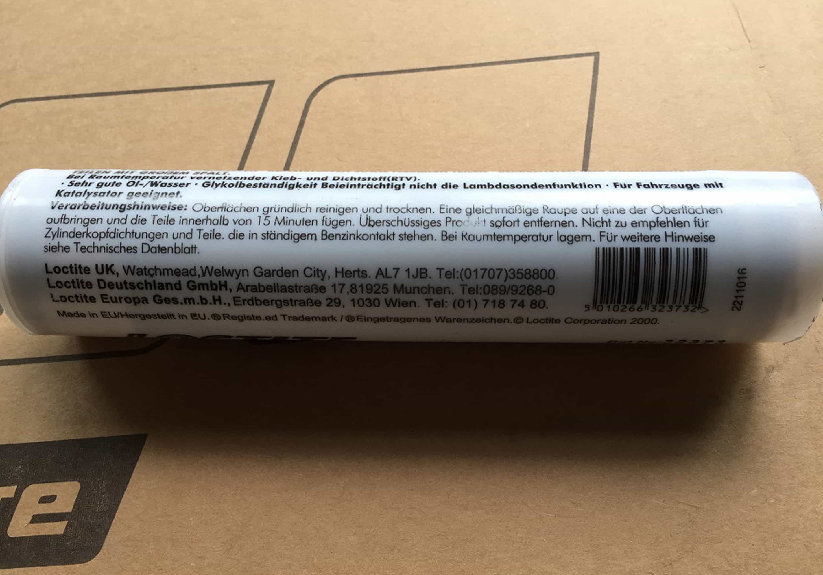 MTU 50773 SILCONE RUBBER LOCTITE 5970