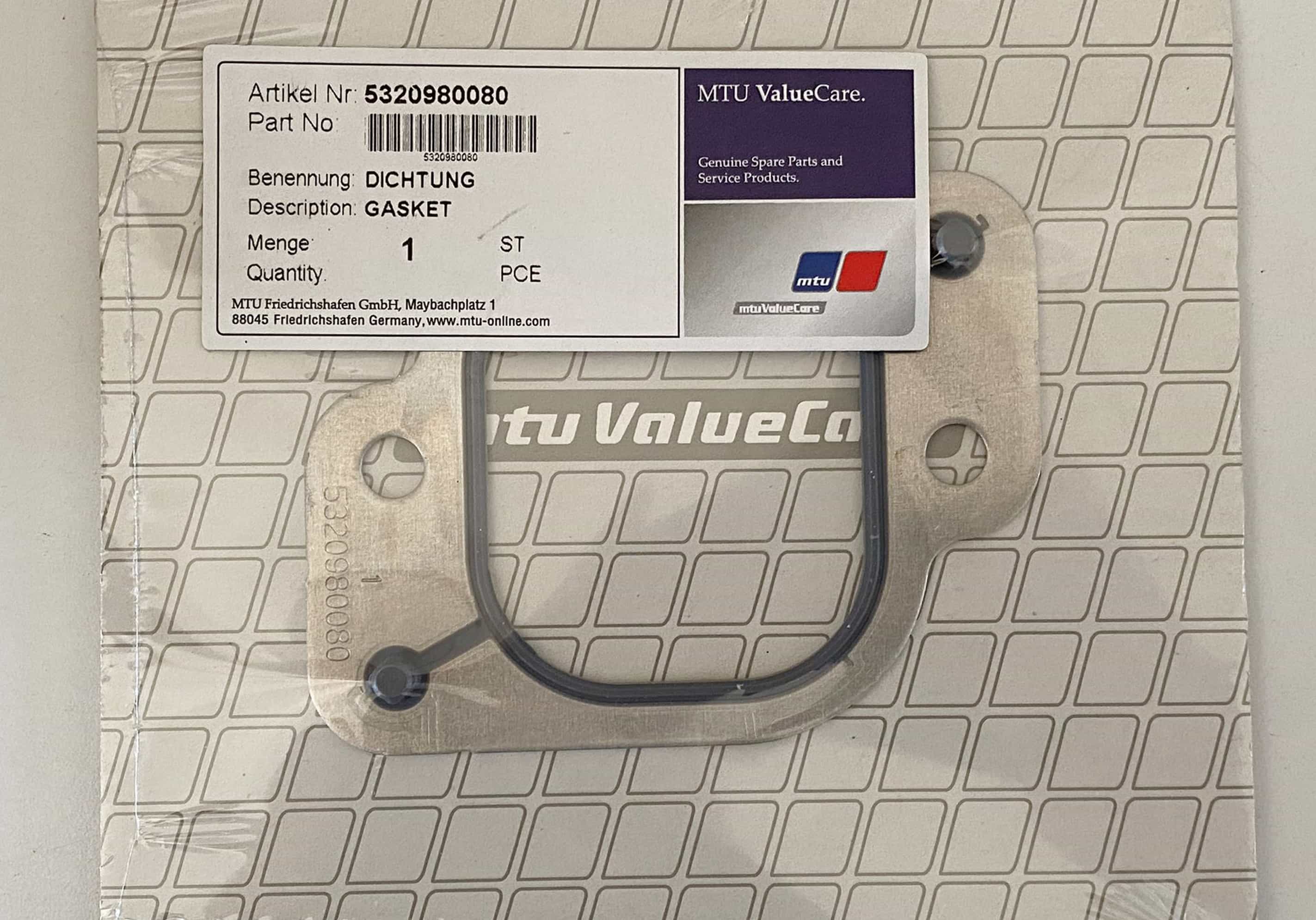 MTU 5320980080 CHARGE-AIR DUCTING GASKET