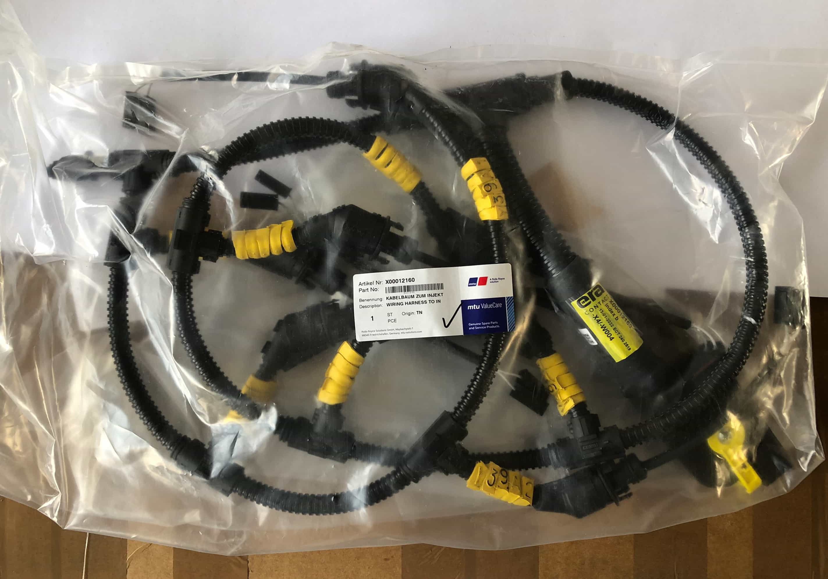 MTU X00012160 WIRING HARNESS TO INJECTOR