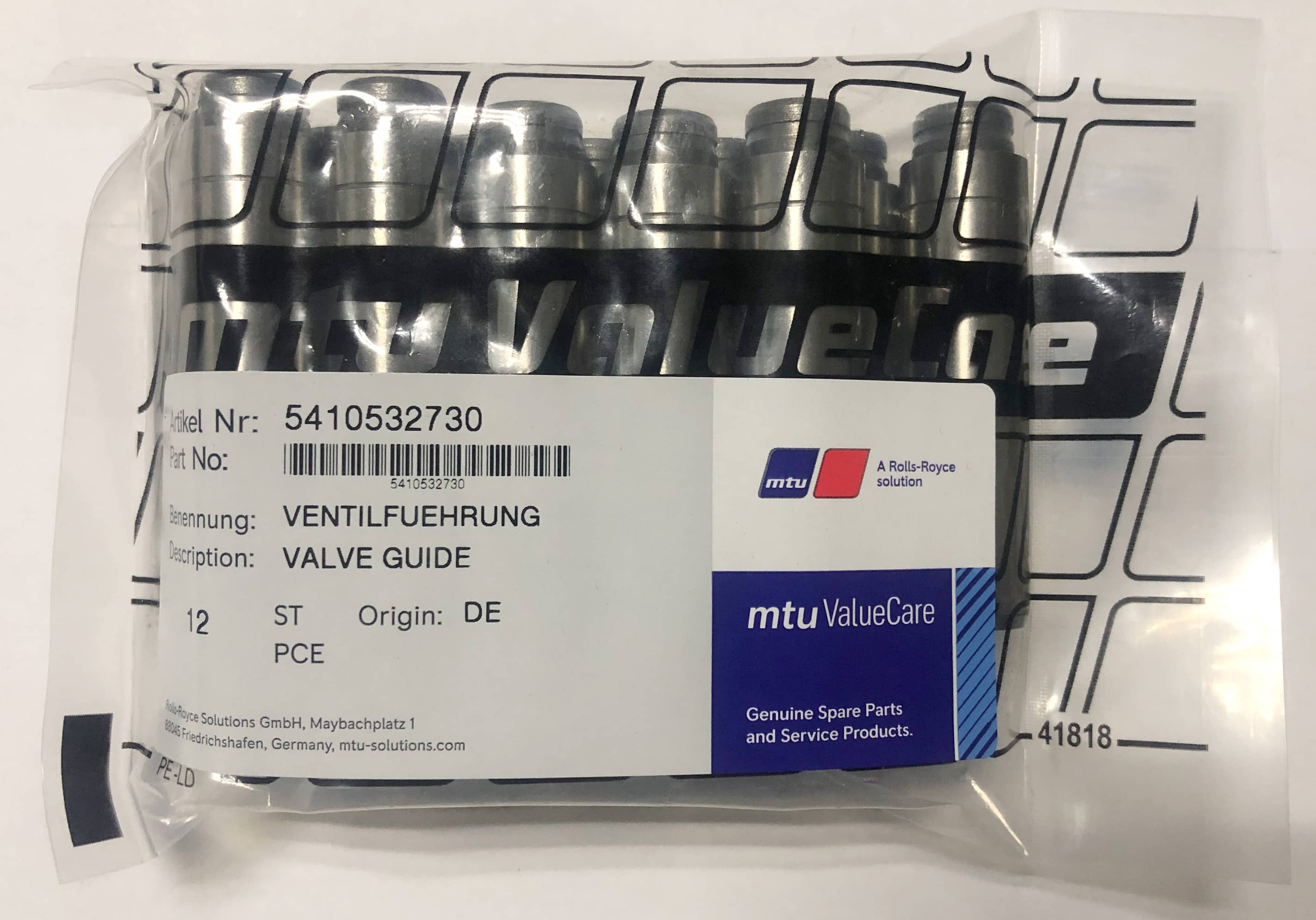 MTU 5410532730 CYLINDER HEAD VALVE GUIDE