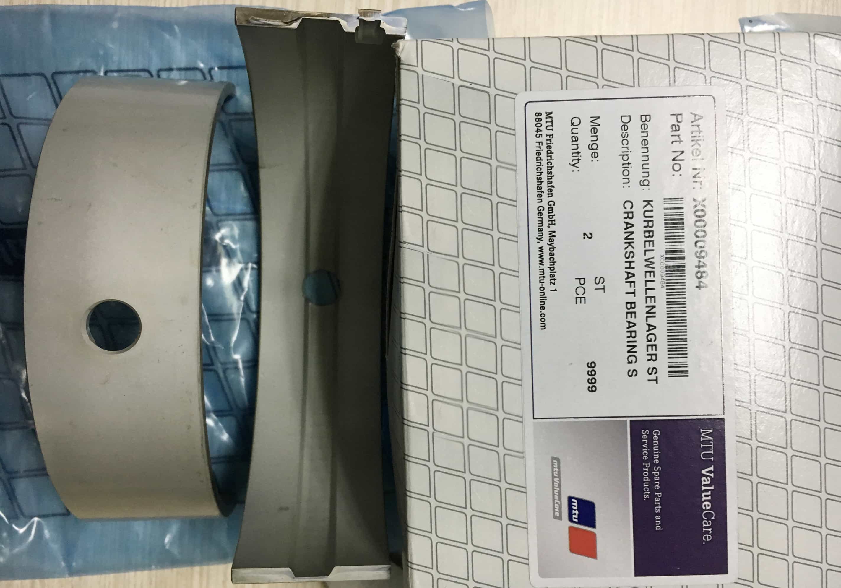 MTU 5410337101 CRANKSHAFT BEARING   SIZE 0-0