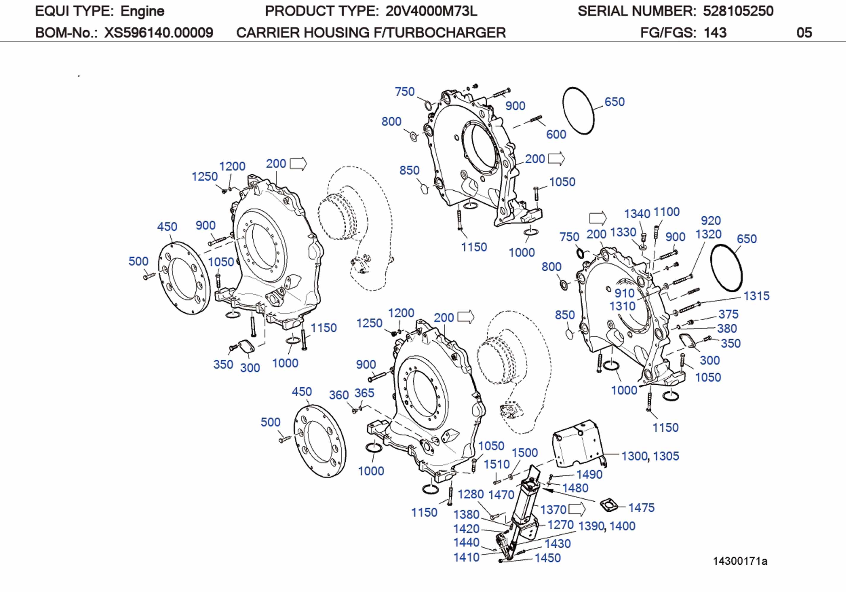 MTU 4000 Parts X59420200238 RESTRICTOR
