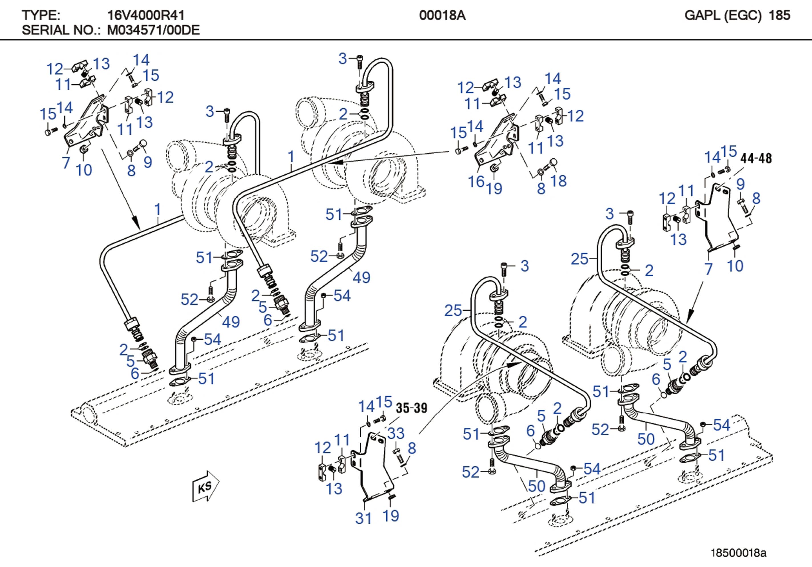 MTU 5241870380 Technical Engineering Exploded View
