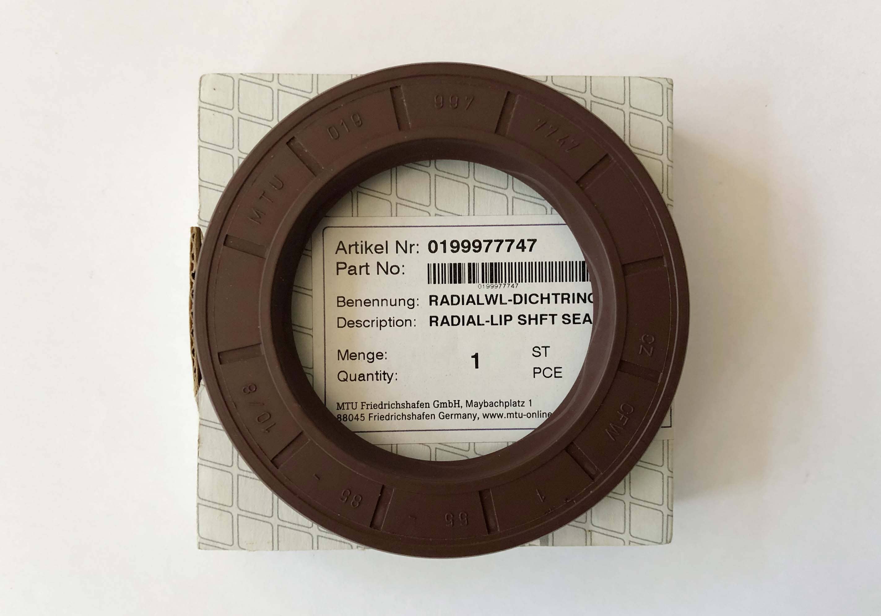 MTU 0199977747 RADIAL-LIP SHFT SEAL