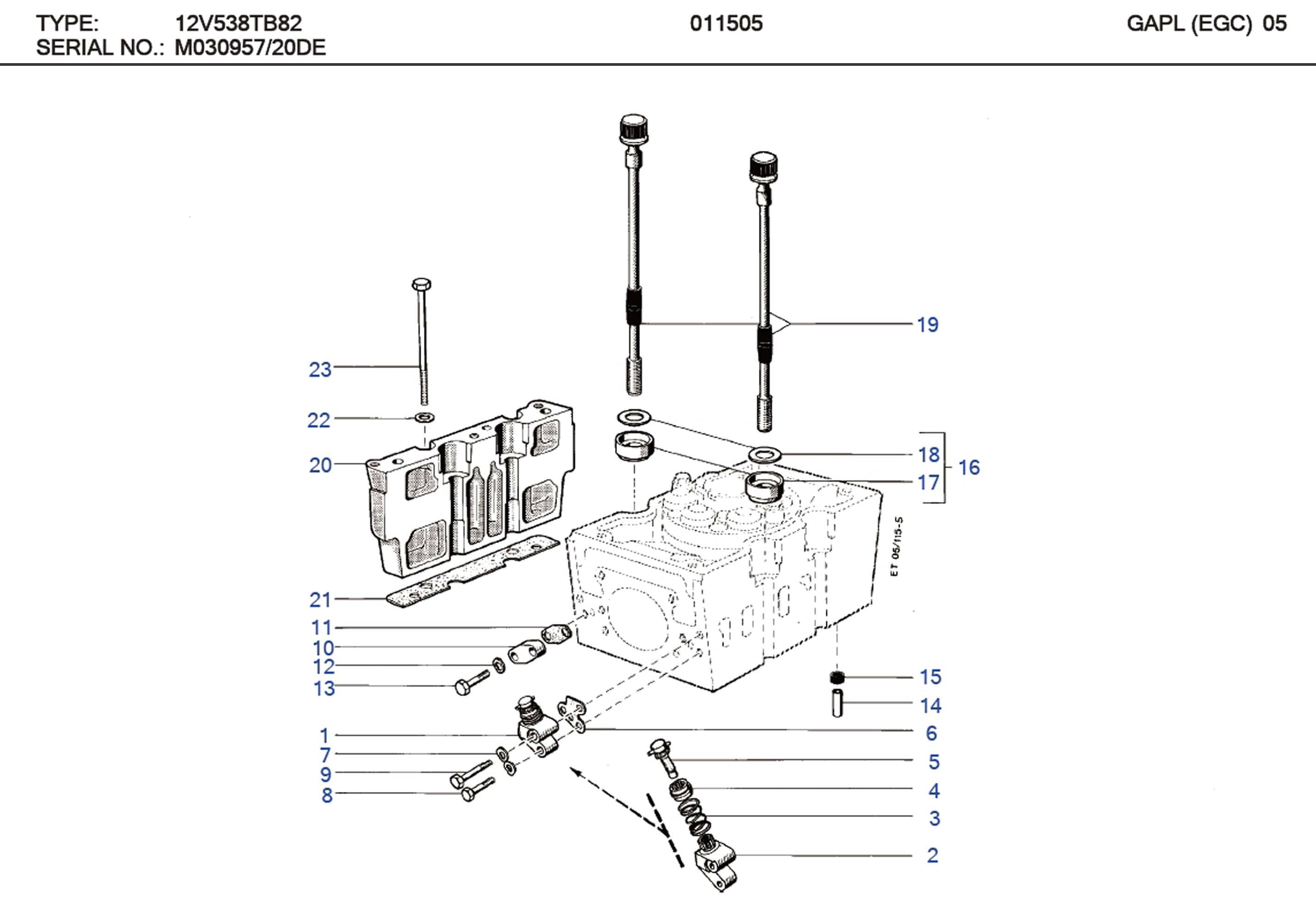 MTU 5600160180 Technical Engineering Exploded View