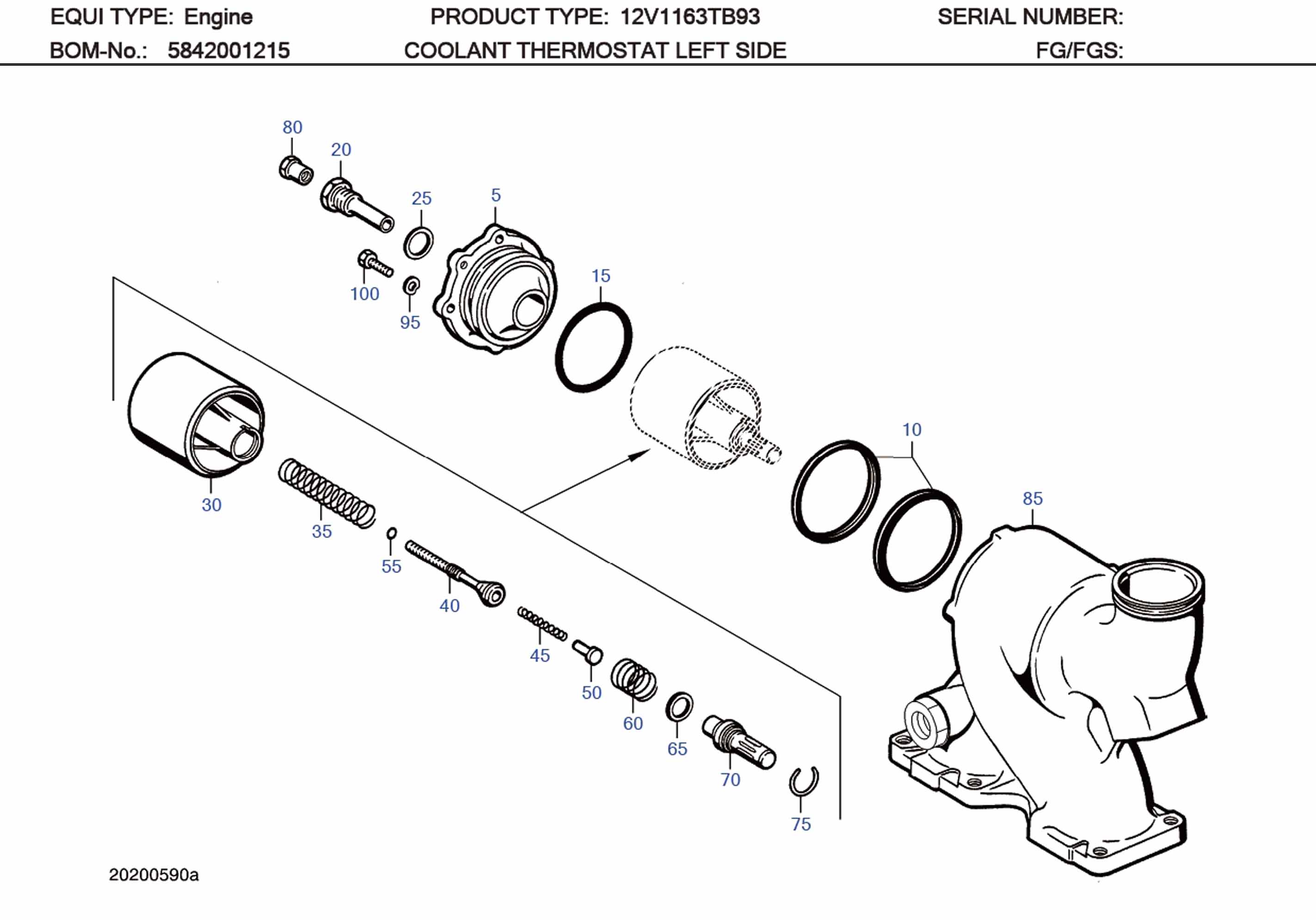 MTU 5849932001 Technical Engineering Exploded View