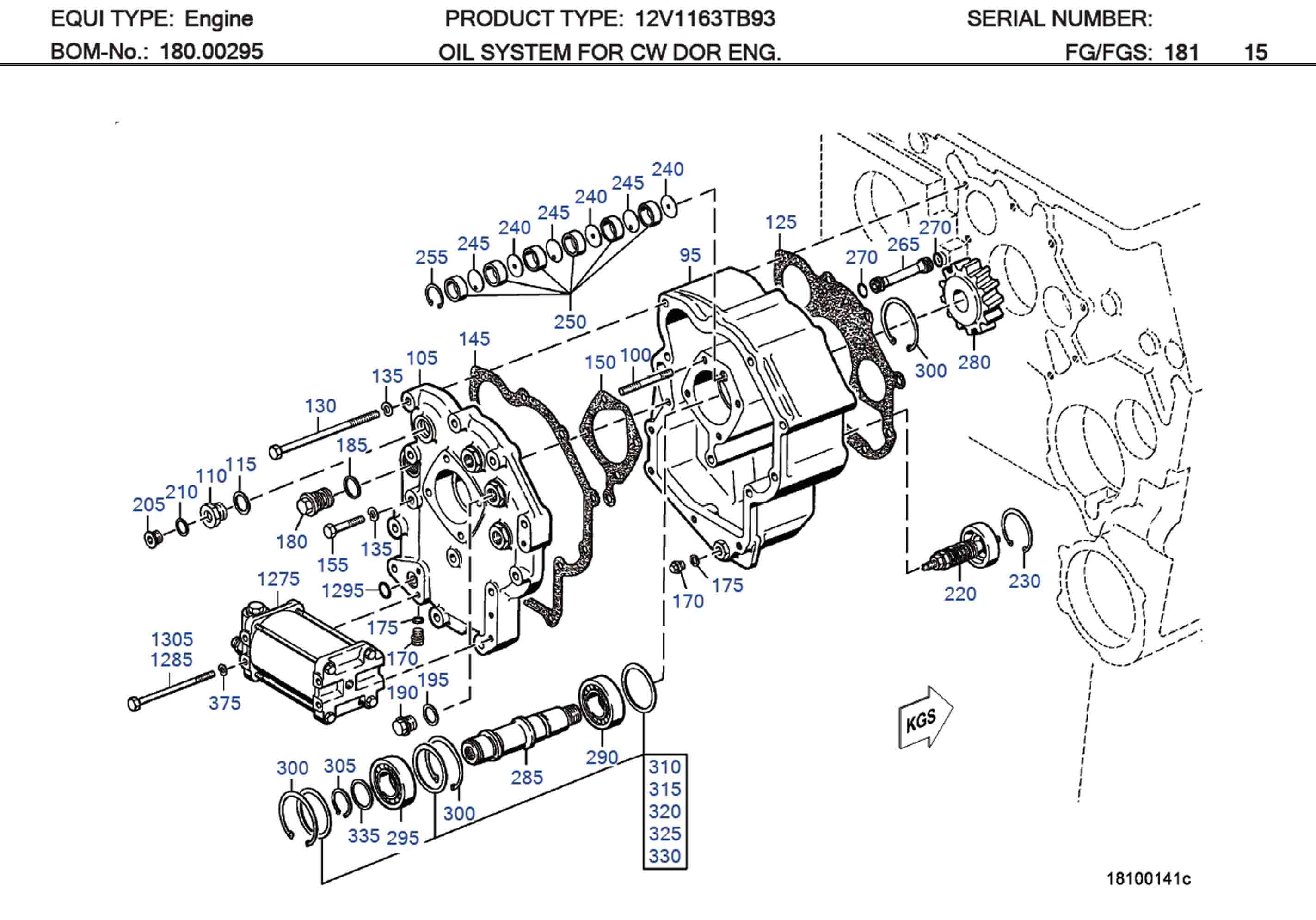 MTU 5841810880 Technical Engineering Exploded View