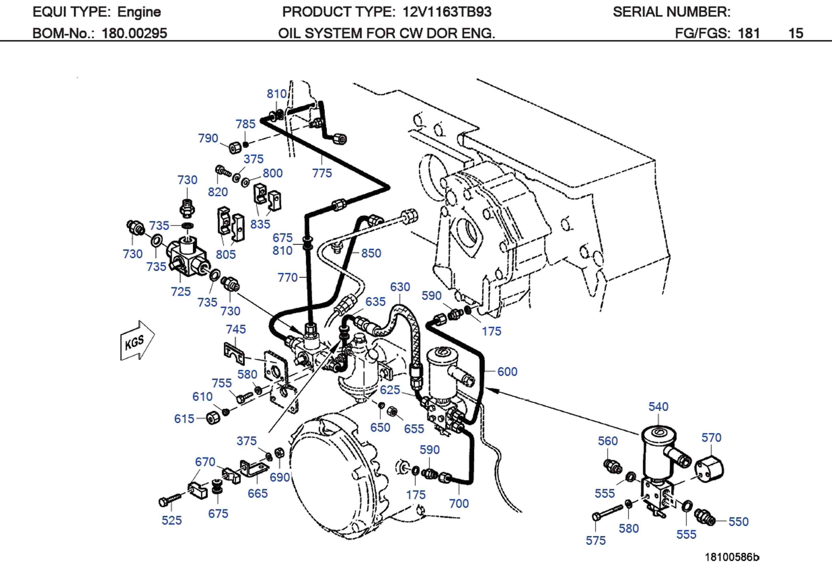 MTU 700325015100 Technical Engineering Exploded View