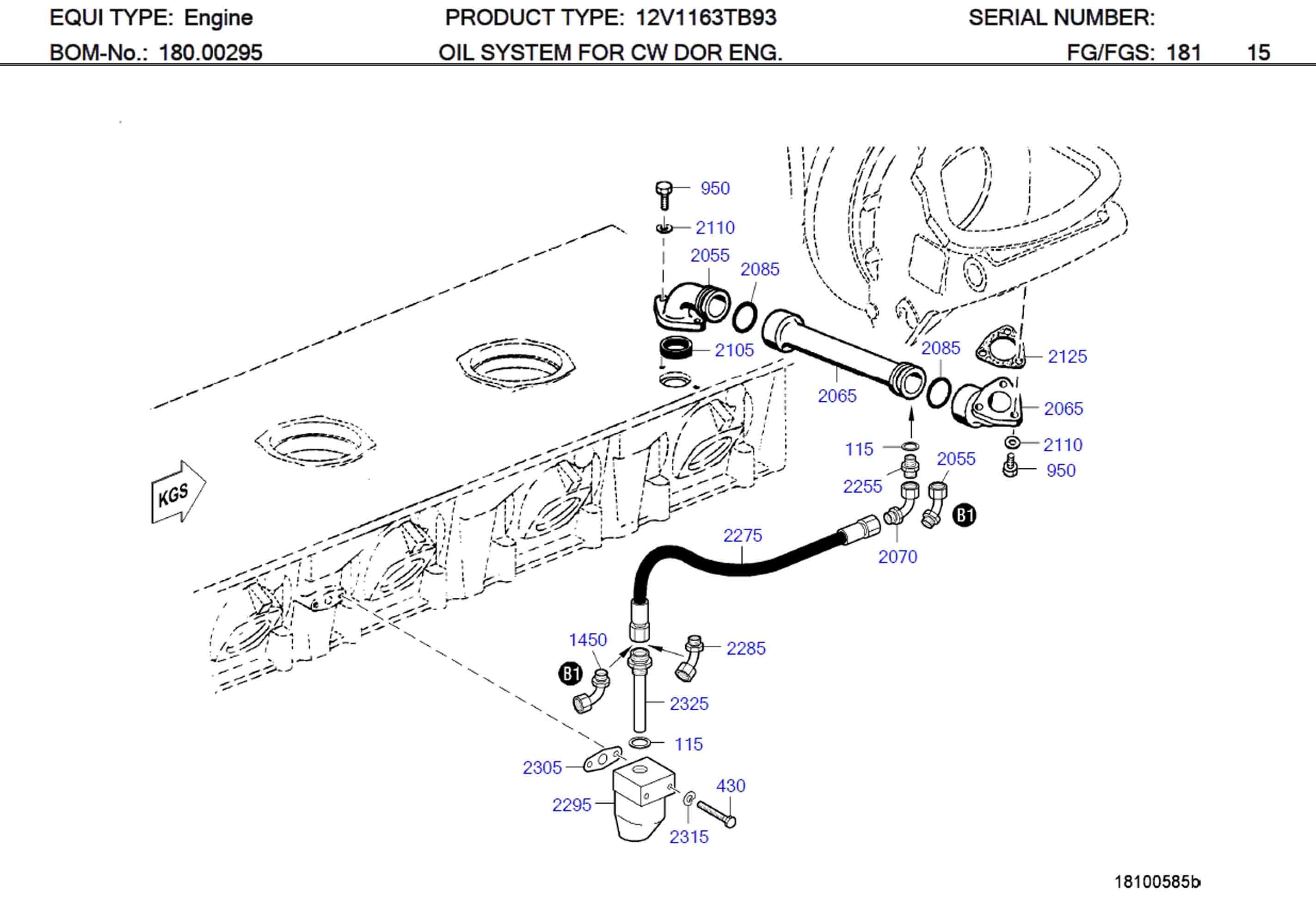 MTU 112C62053/2 Technical Engineering Exploded View