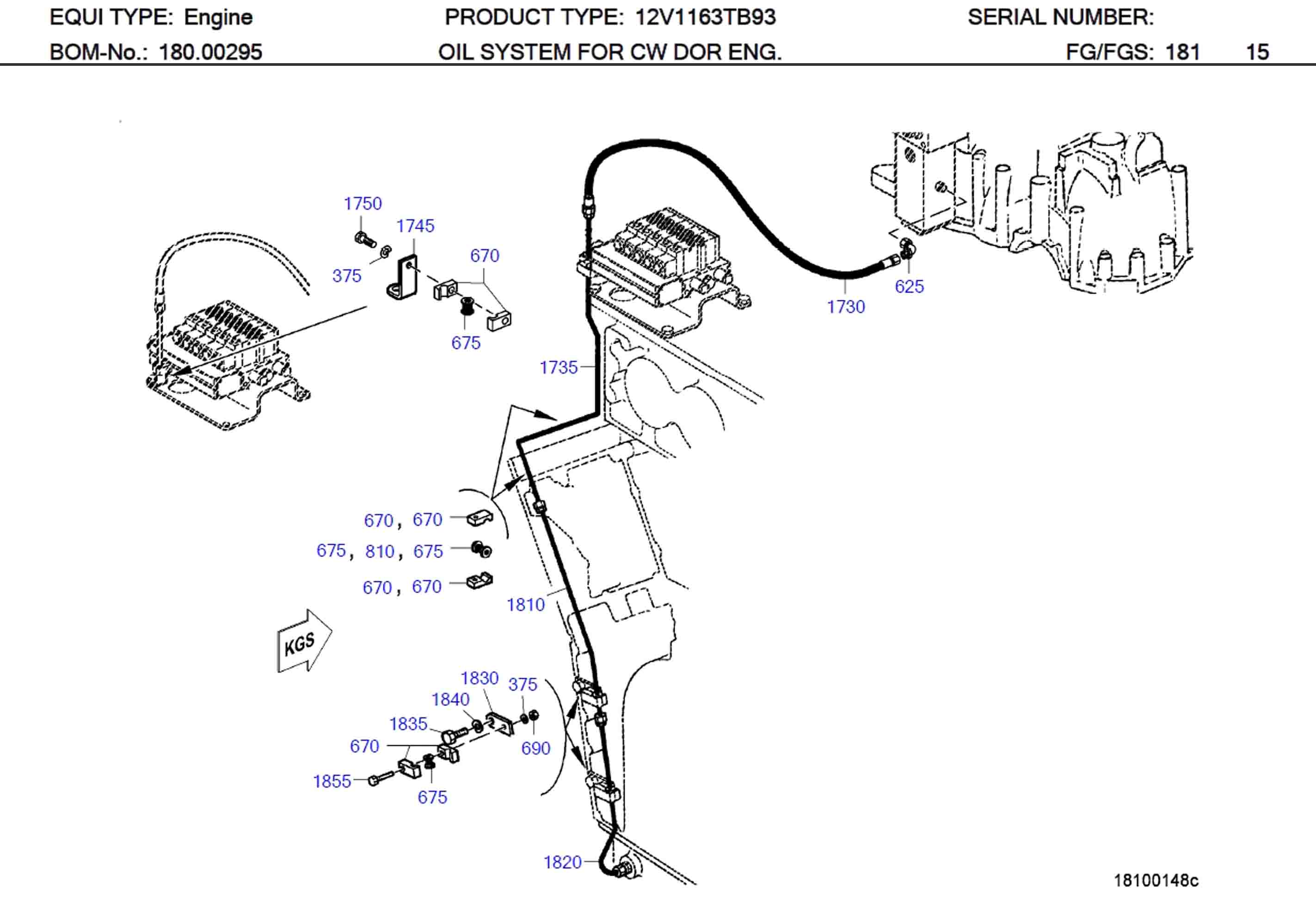 MTU 700327010000 Technical Engineering Exploded View