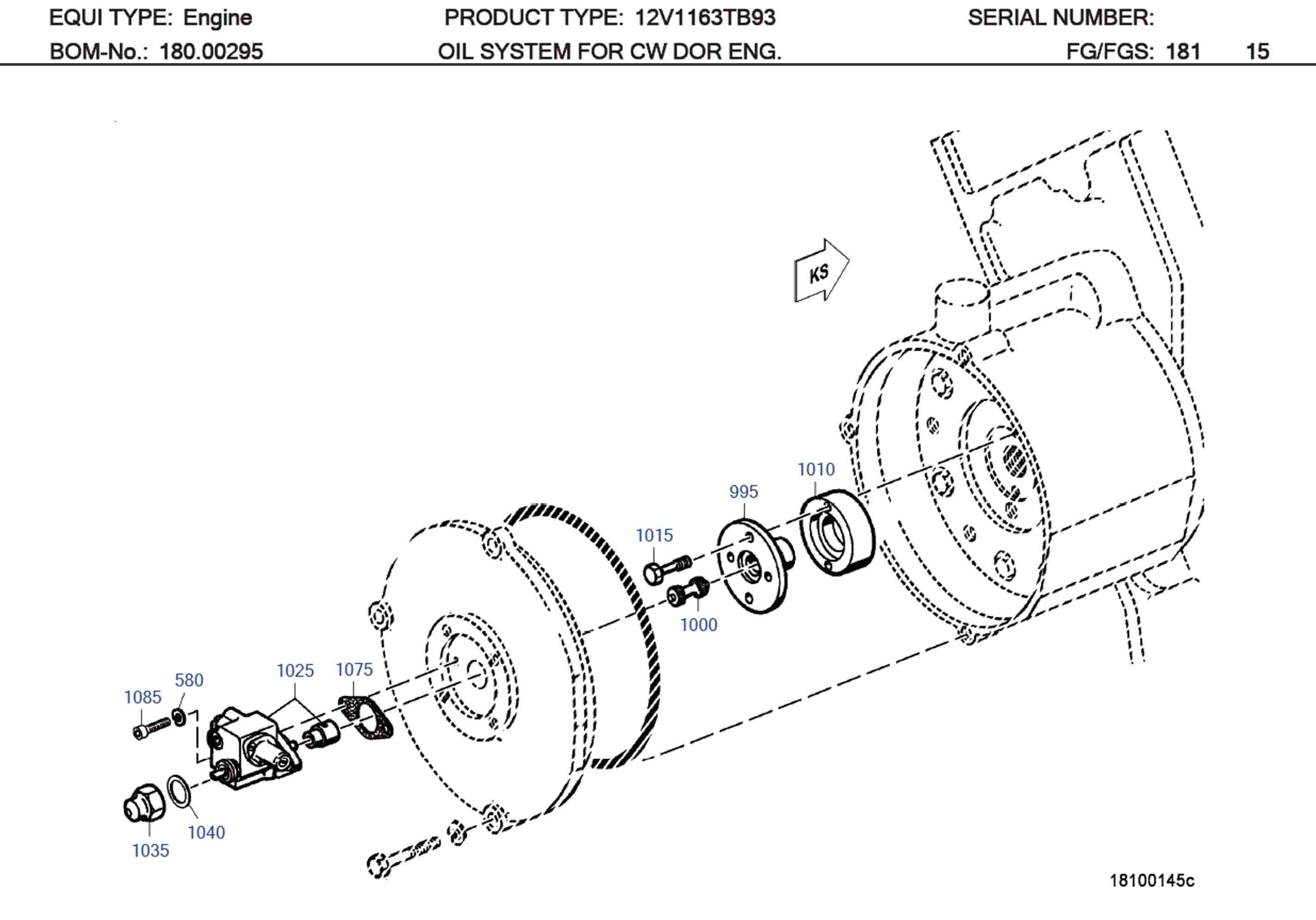 MTU 5840150480 Technical Engineering Exploded View
